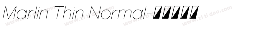 Marlin Thin Normal字体转换